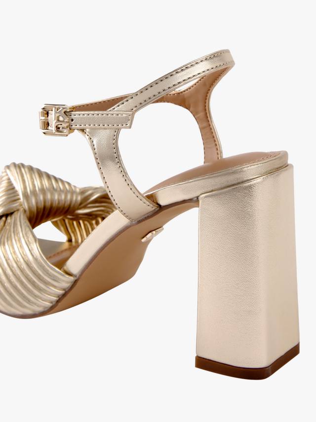 Сандалии на каблуке Signet Knot Block KG Kurt Geiger, Gold — фото 4