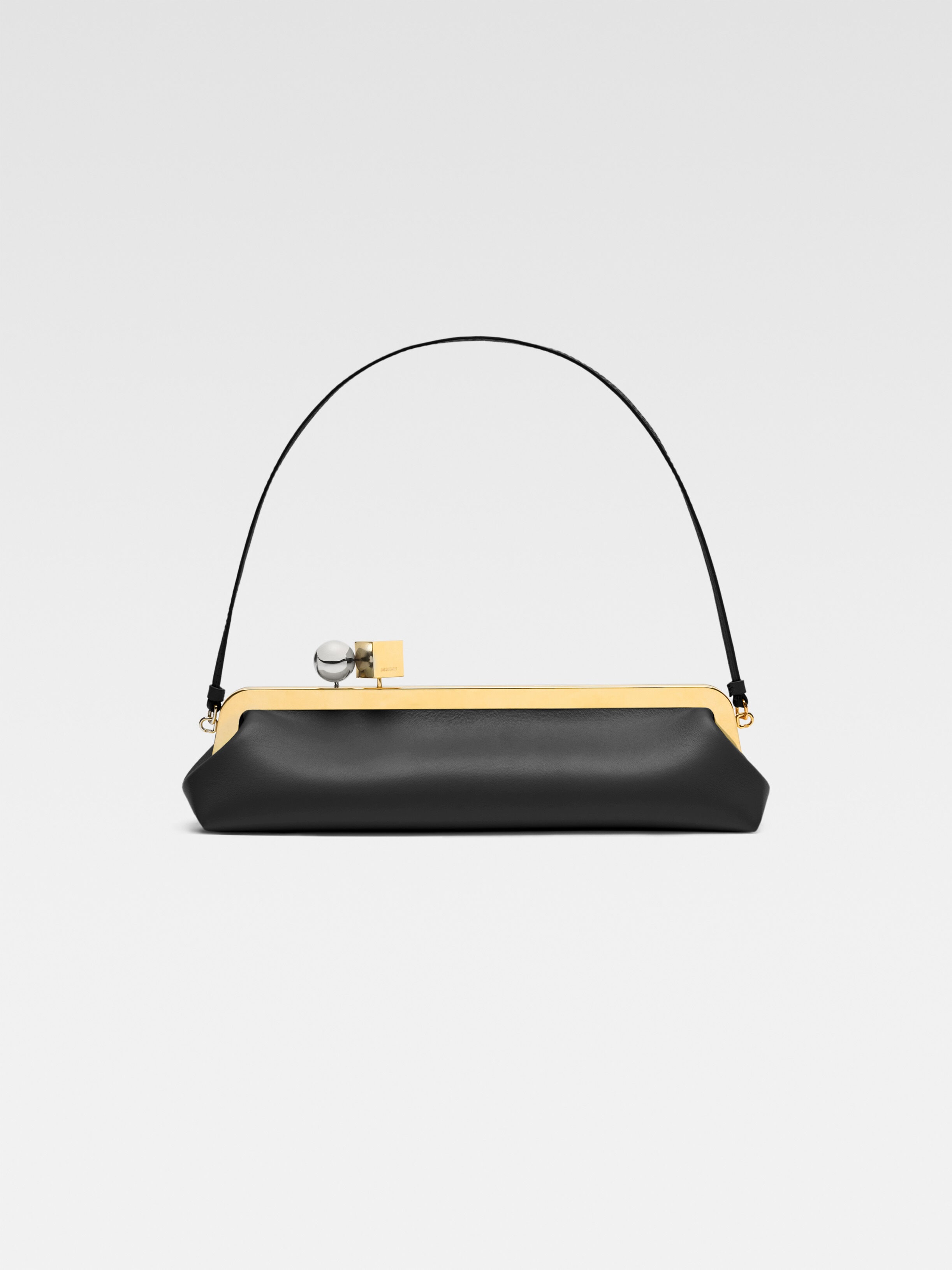 

Сумка с длинной застежкой JACQUEMUS The Salon clutch, черный