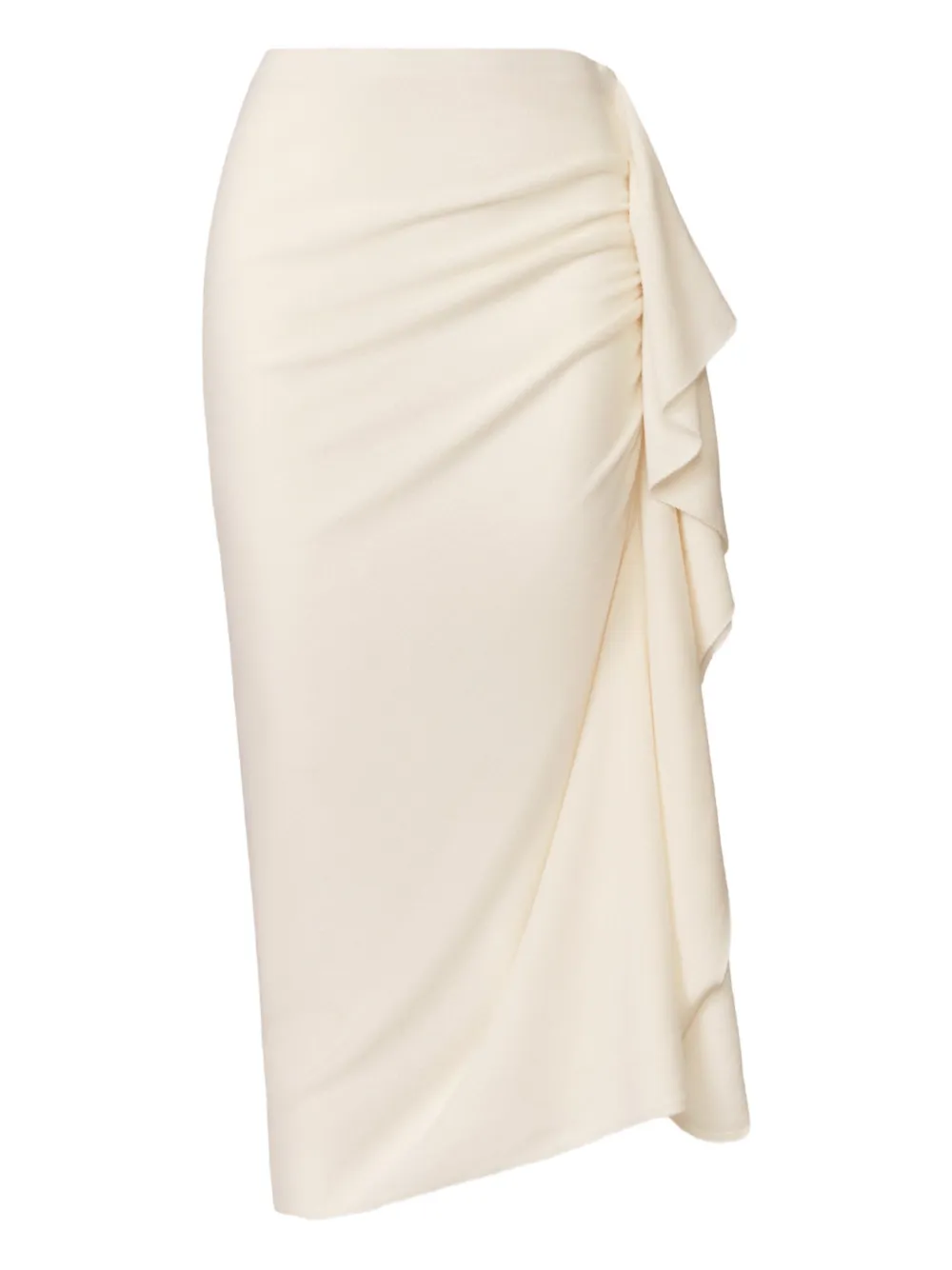 

Миди-юбка с рюшами и сборками Fabiana Filippi, белый