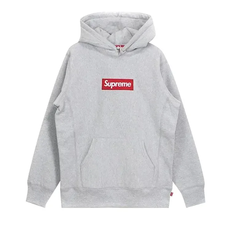Пуловер Supreme Box Logo, цвет «серый меланж»