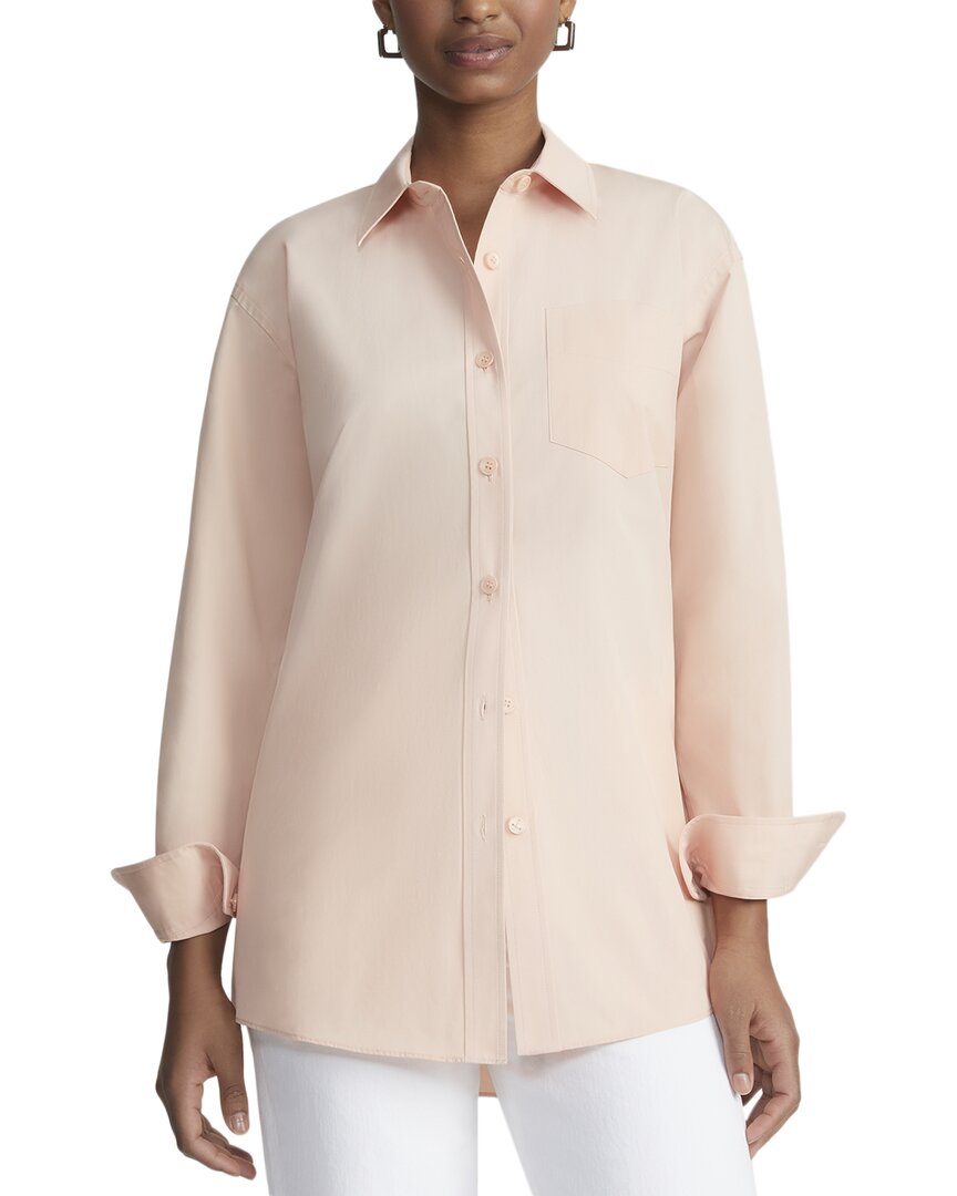 

Lafayette 148 New York Бойфренд Оверсайз Рубашка, розовый
