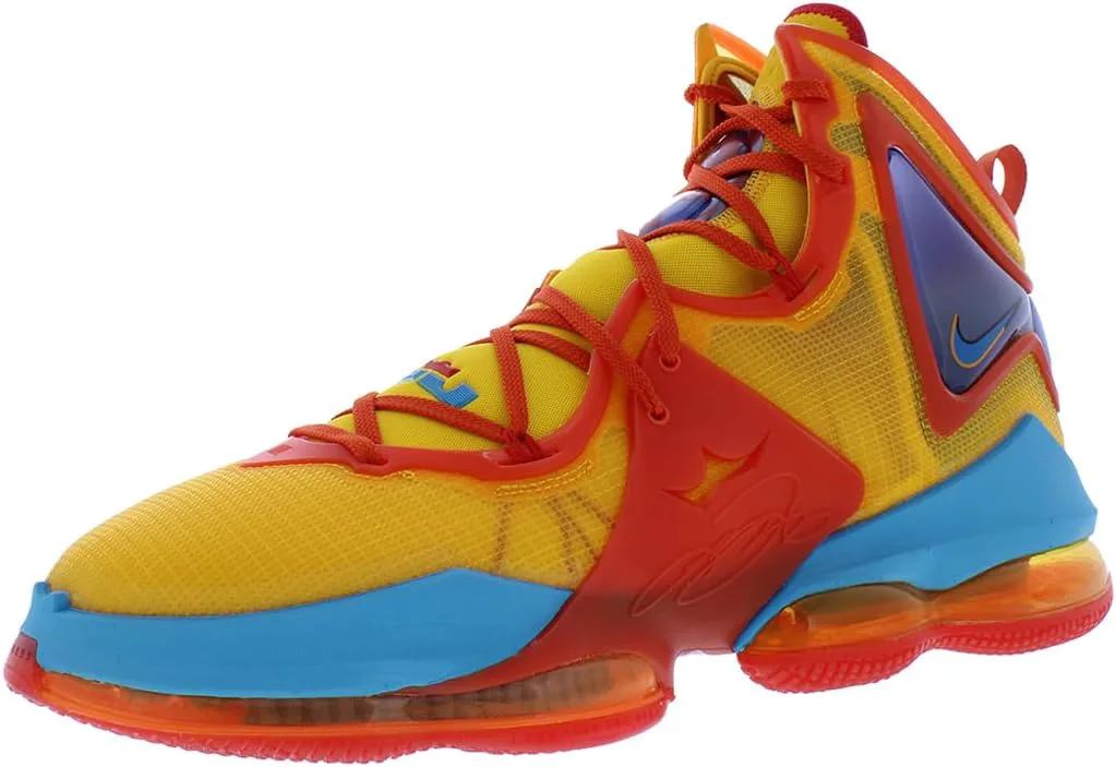 Мужские баскетбольные кроссовки Nike Lebron 19, оранжевый/светло-голубой — фото 2