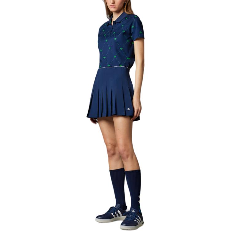 Складная юбка-шорты Adidas Originals, индиго — фото 3