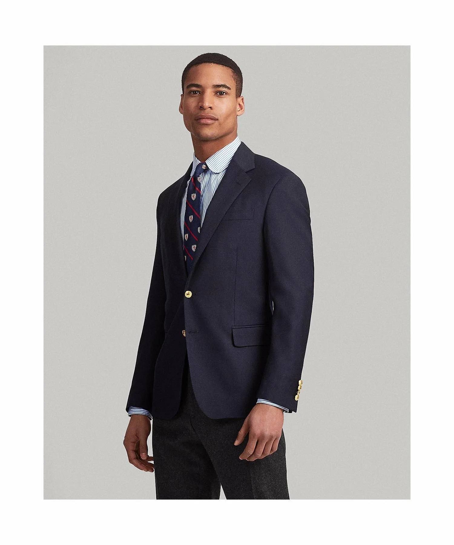 Пиджак из шерстяной саржи Polo Polo Ralph Lauren, 400 Blue