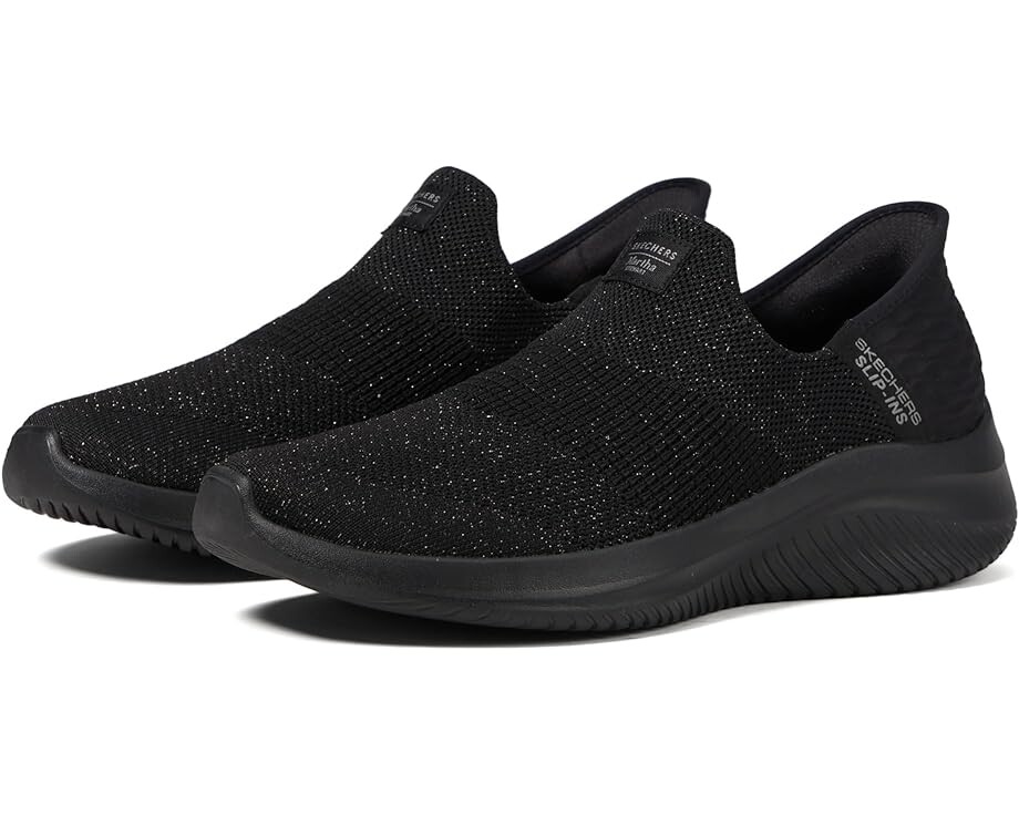 

Кроссовки SKECHERS Martha Stewart Ultra Flex 3.0 - Neptune Hands Free Slip-Ins, цвет Black/Black