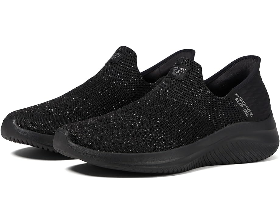 Кроссовки SKECHERS Martha Stewart Ultra Flex 3.0 - Neptune Hands Free Slip-Ins, цвет Black/Black