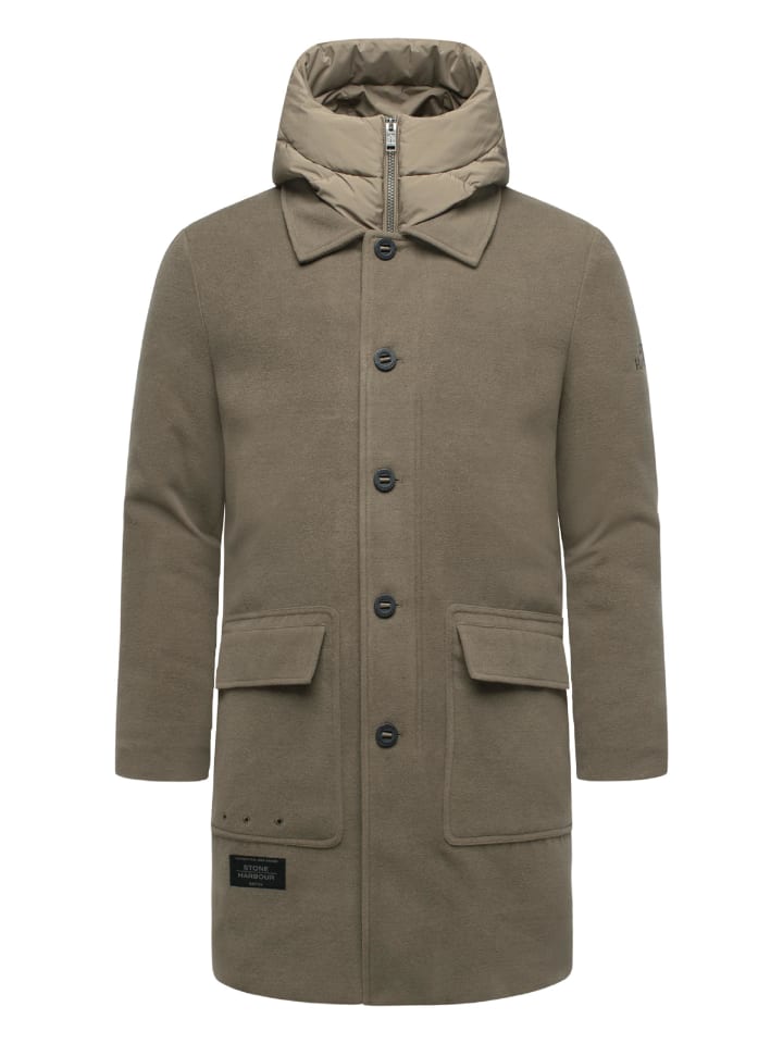 

Шерстяное пальто Thiagoo XX в цвете Stone Brown STONE HARBOUR