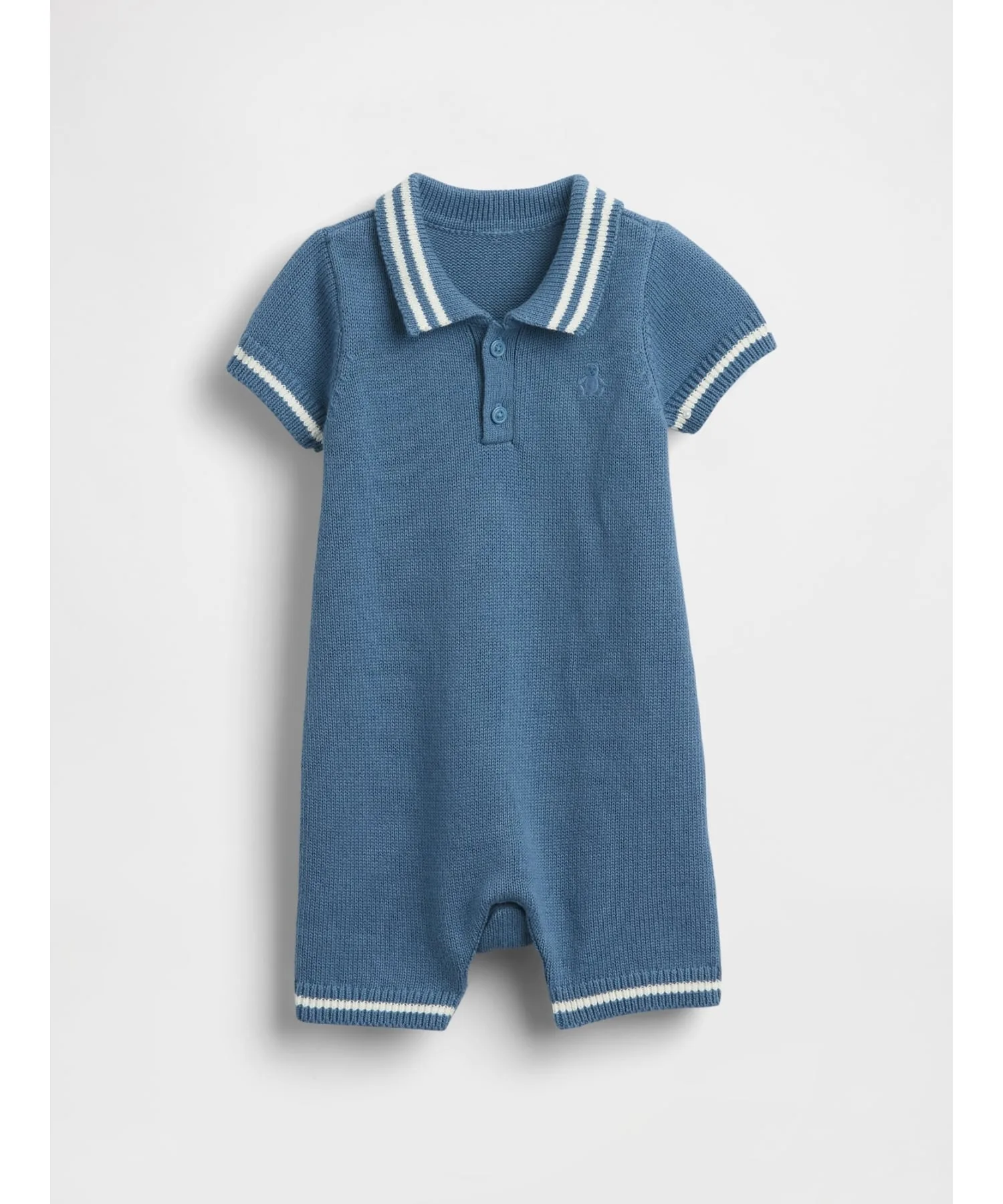 (K) Поло-свитер с коротким комбинезоном (детский) GAP, BAINBRIDGE_BLUE
