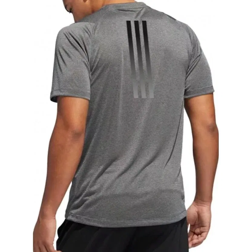 Футболка мужская серебристая Adidas — фото 2