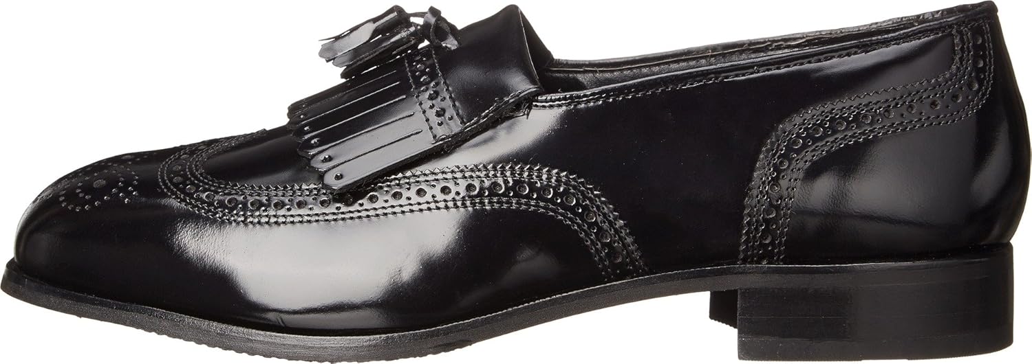 Мужские лоферы Florsheim Lexington с крыльчатым узором и кисточками, черный — фото 3