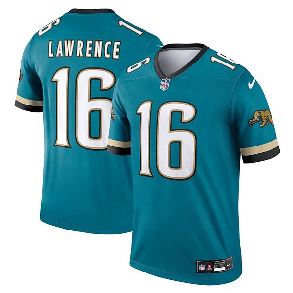 Мужская футболка Trevor Lawrence Teal Jacksonville Jaguars Alternate Legend Player Performance Nike — фото 2