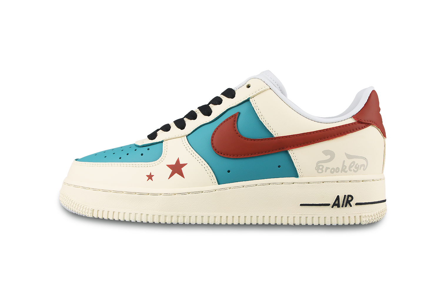 

Nike Кроссовки Air Force 1 Low Top для скейтбординга, мужские, желто-зеленые