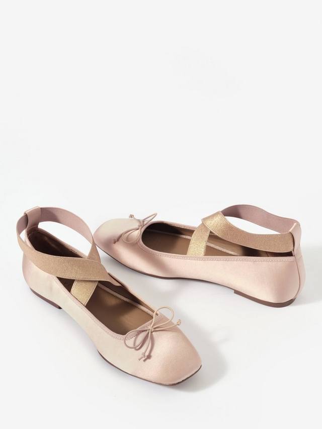 Балетки Kallie на тонких ремешках Mint Velvet, Light Pink — фото 3