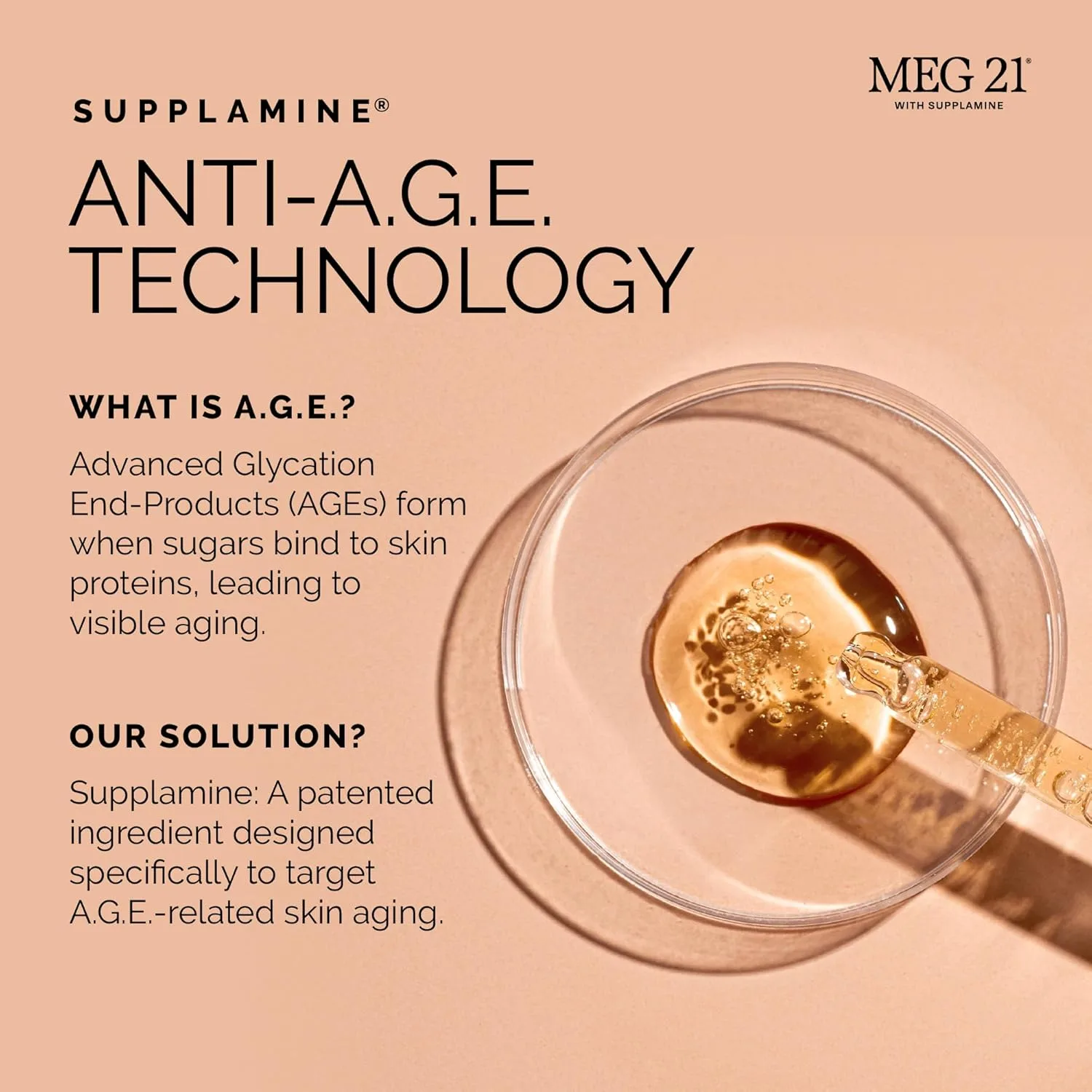 Крем для лица Meg 21 — Smooth Radiance увлажняющий против морщин с SUPPLAMINE, дневной и ночной, для женщин и, 50 мл — фото 3