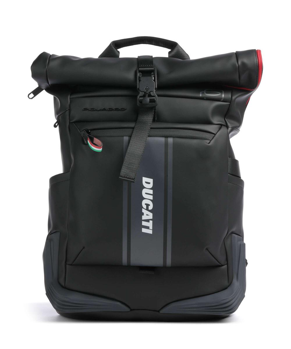 

Угловой специальный рюкзак Ducati Rolltop 16″ из полиуретана Piquadro, черный