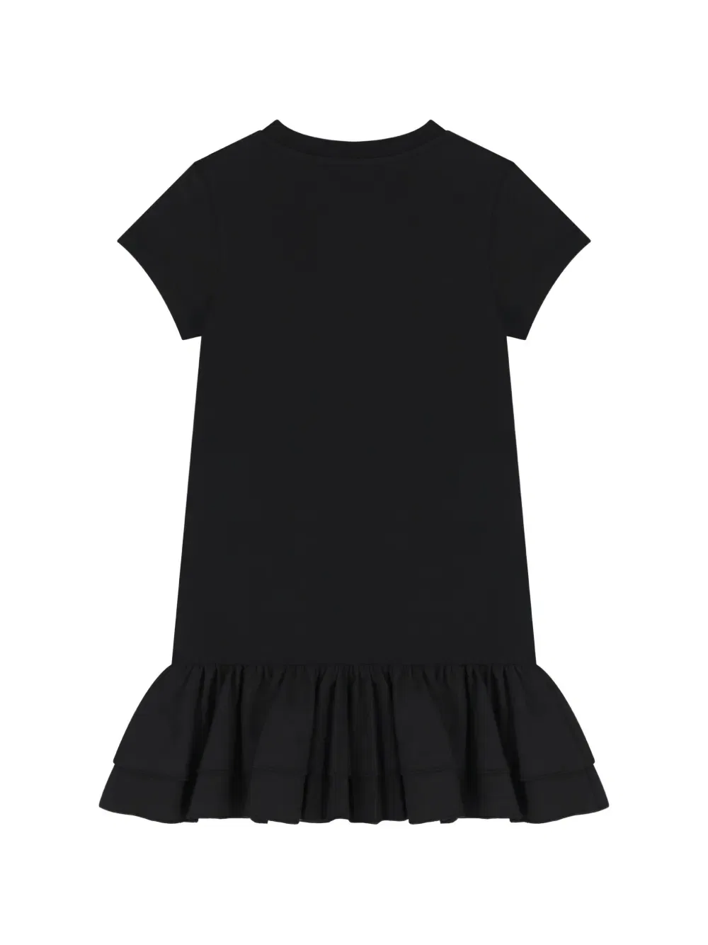 Платье-футболка с оборками Balmain Kids, черный — фото 2