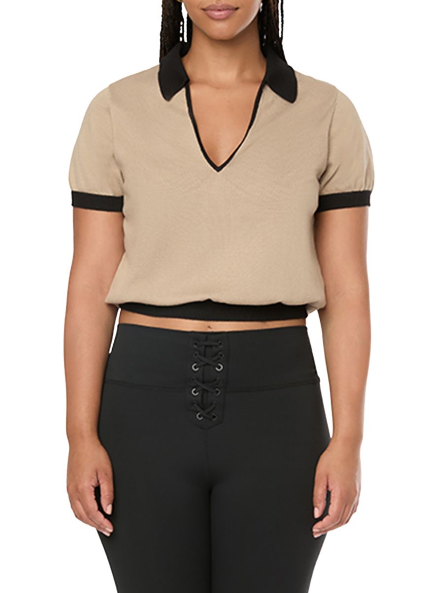 

Поло с воротником Джонни WeWoreWhat, цвет Canvas Black