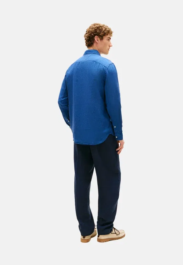 Футболка Tommy Hilfiger Pigment dyedli soli shirt, синий джинсовый — фото 3