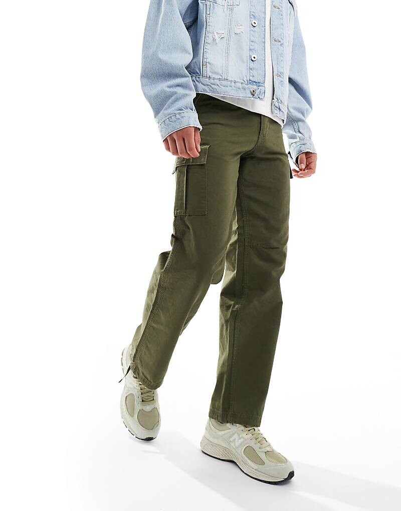 

Jack & Jones – Bill Barkley – Широкие армейские брюки цвета хаки