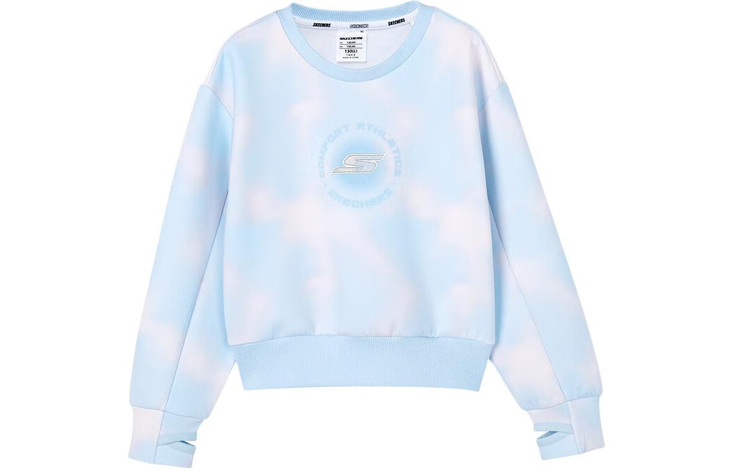 

Skechers Свитшот Blue Purple Gradient All Over Print Flower Kids'