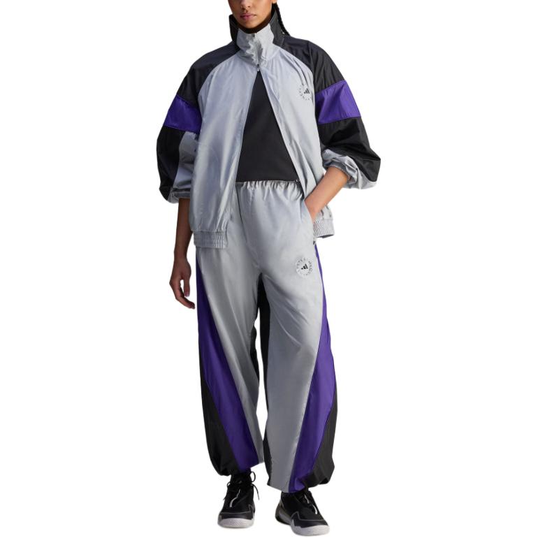Adidas Спортивная куртка Stella McCartney SS25, Light Cyan Gray/Black — фото 3