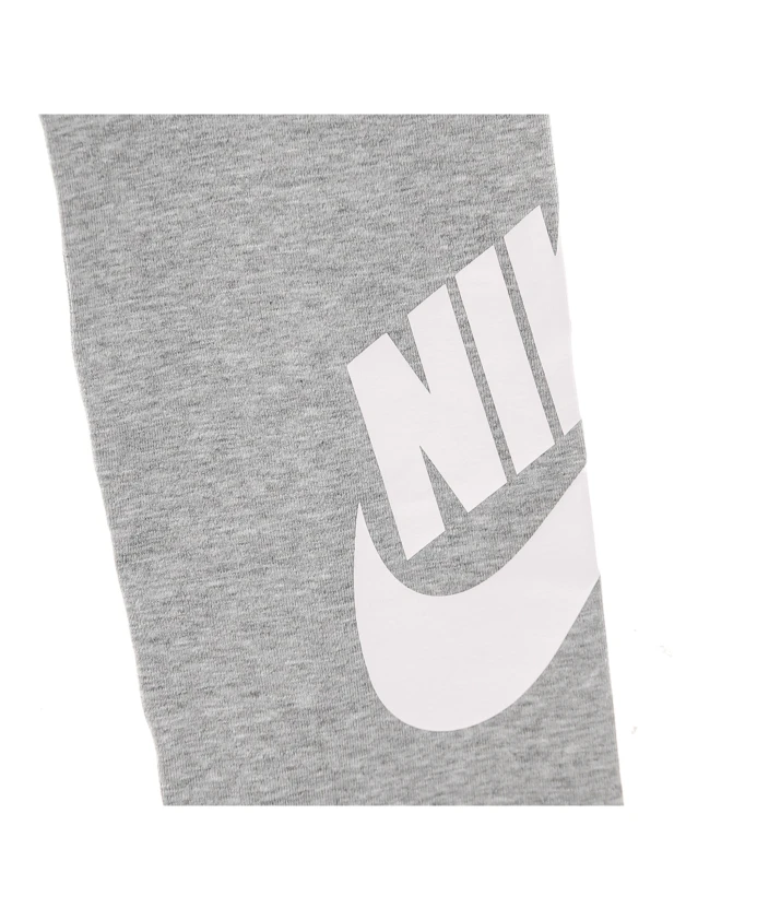 Леггинсы с высокой посадкой, базовый стиль, меланж/белый Nike, серый — фото 4