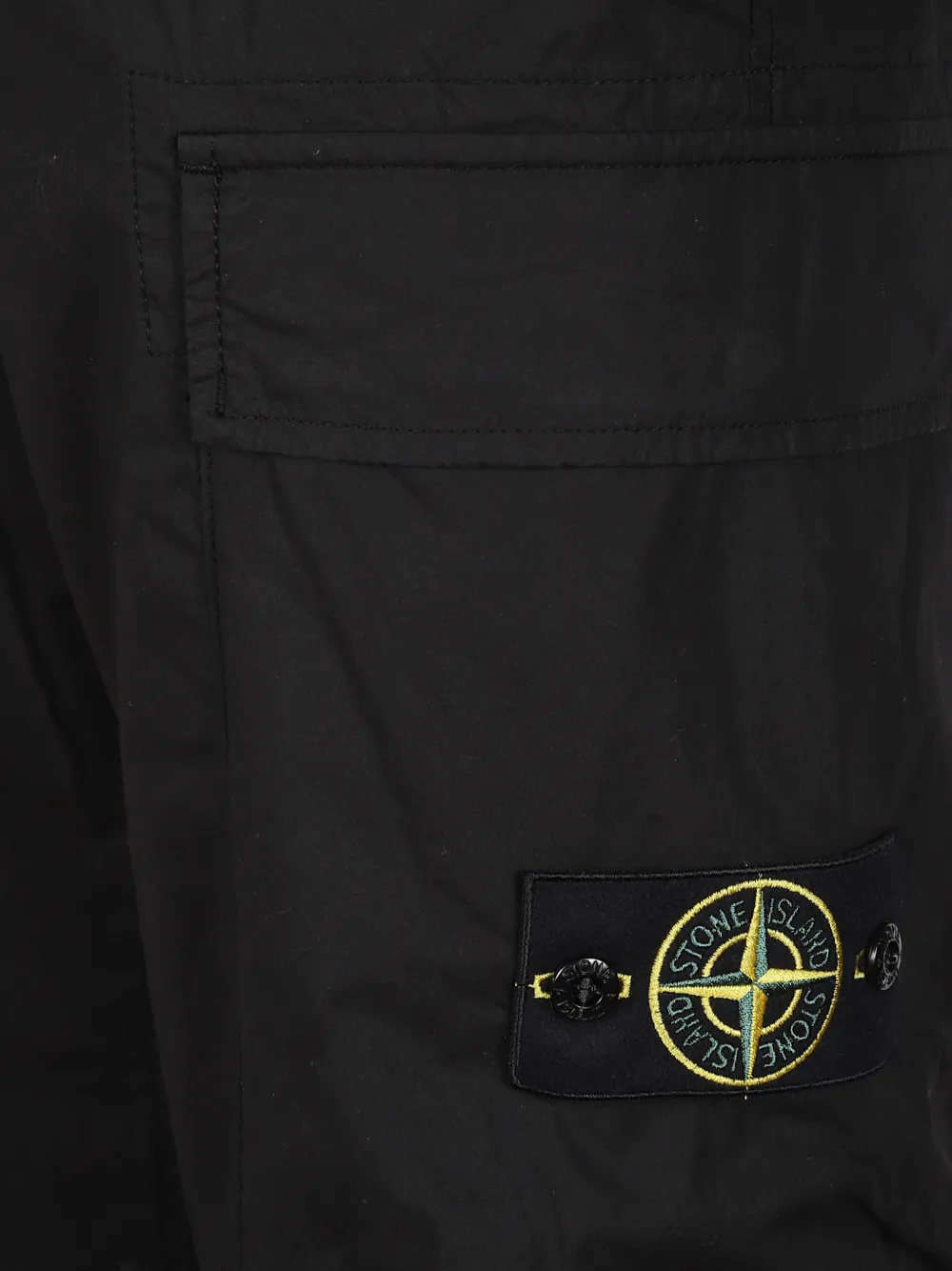 Карго-брюки с нашивкой в виде компаса Stone Island, черный — фото 3