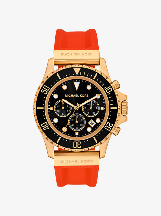 

Крупные часы everest из золота и силикона Michael Kors, красный