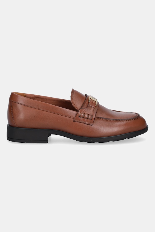 Кожаные мокасины TH Logo Leather Loafer Tommy Hilfiger, коричневый — фото 2