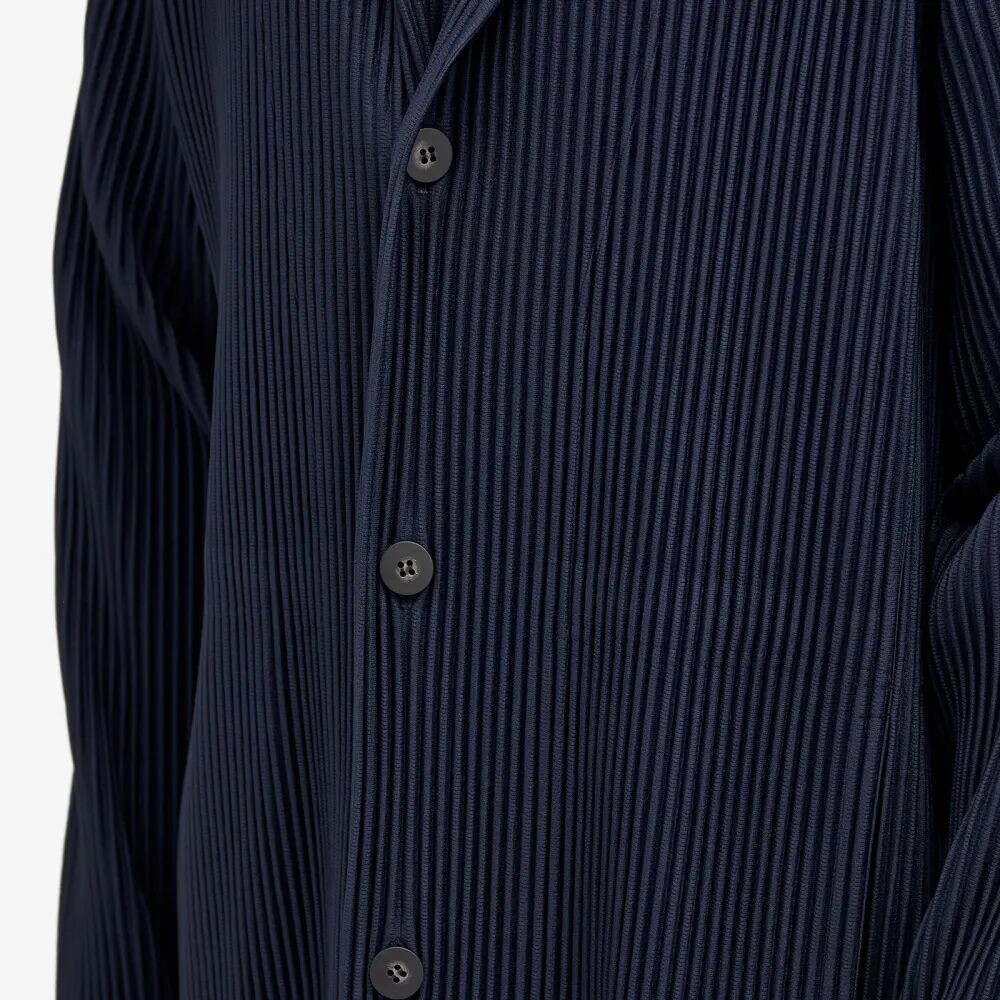 

Homme Plissé Issey Miyake Плиссированный однобортный пиджак, синий