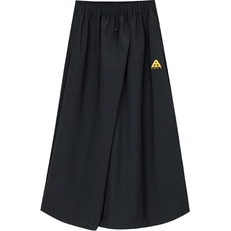 

Анта Разнообразие Тренировочная Коллекция Повседневная Длинная Юбка Женская Базовая Черная