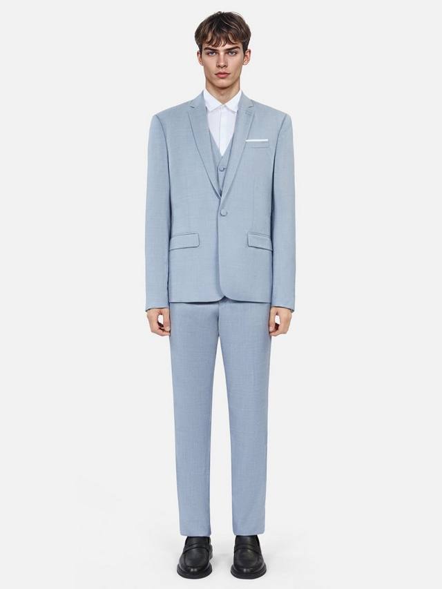 

Приталенный шерстяной пиджак THE KOOPLES, Blue