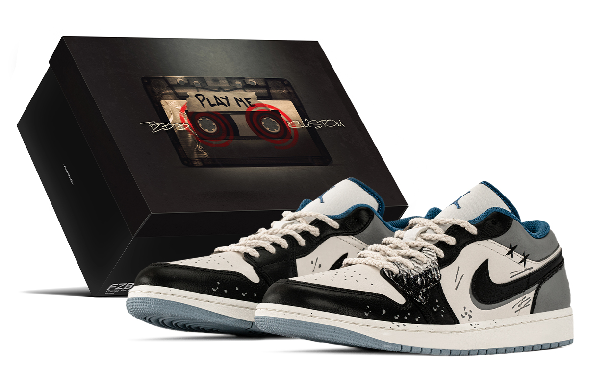 

Jordan Баскетбольные кроссовки Air 1 Vintage, низкие, мужские, цвет: черный/серый