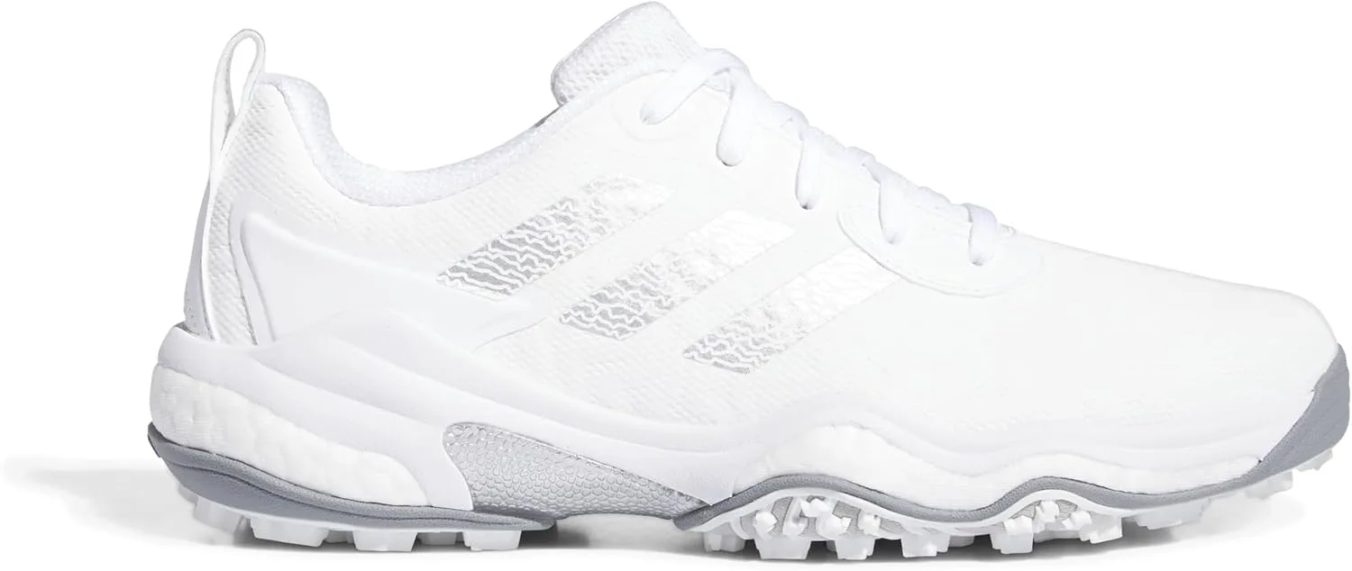 Мужские гольф-кроссовки Adidas Codechaos 25 без шипов, белый/металлик/серый — фото 4