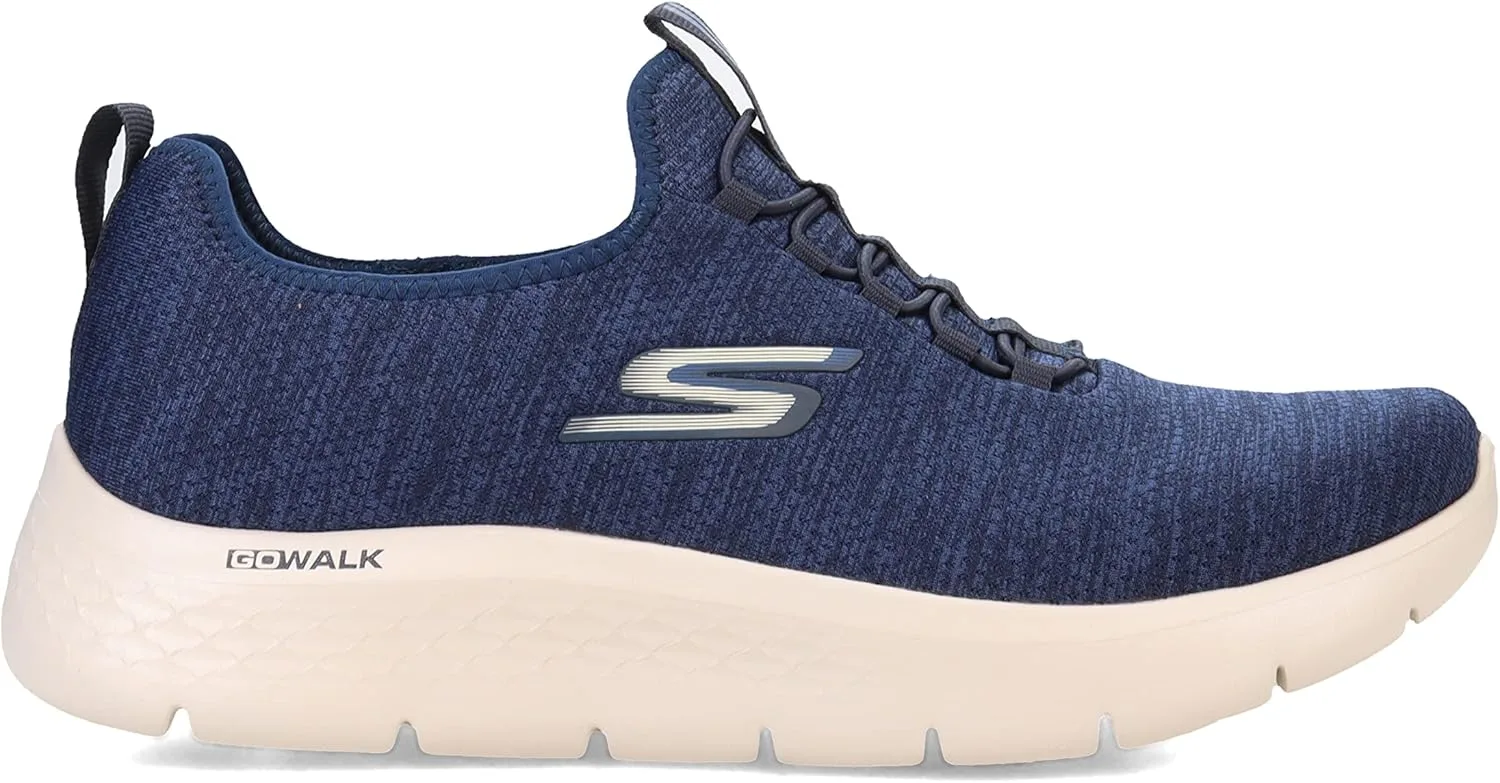 Мужские спортивные кроссовки Skechers Gowalk Flex с воздушной подушкой без шнурков, темно-синий — фото 4