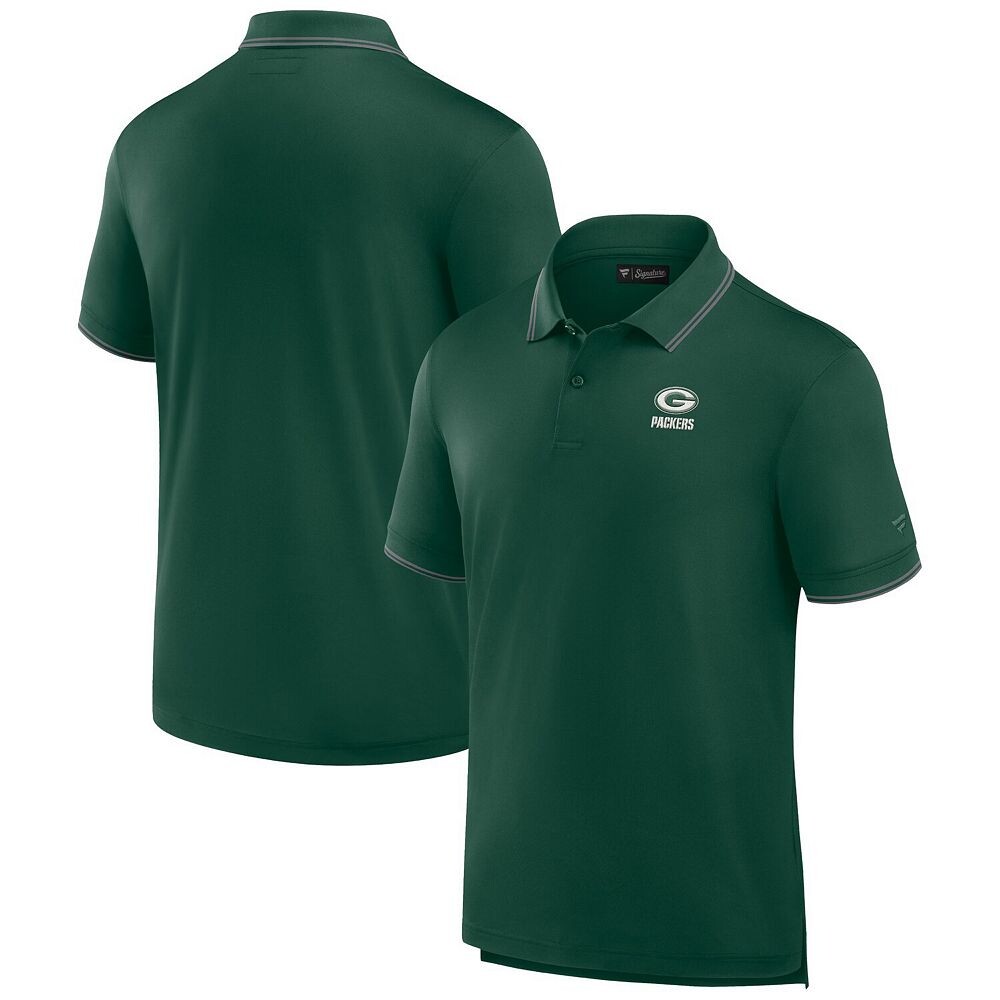

Мужская рубашка-поло из пике Green Bay Packers Fanatics Signature Green, цвет Pkr Green