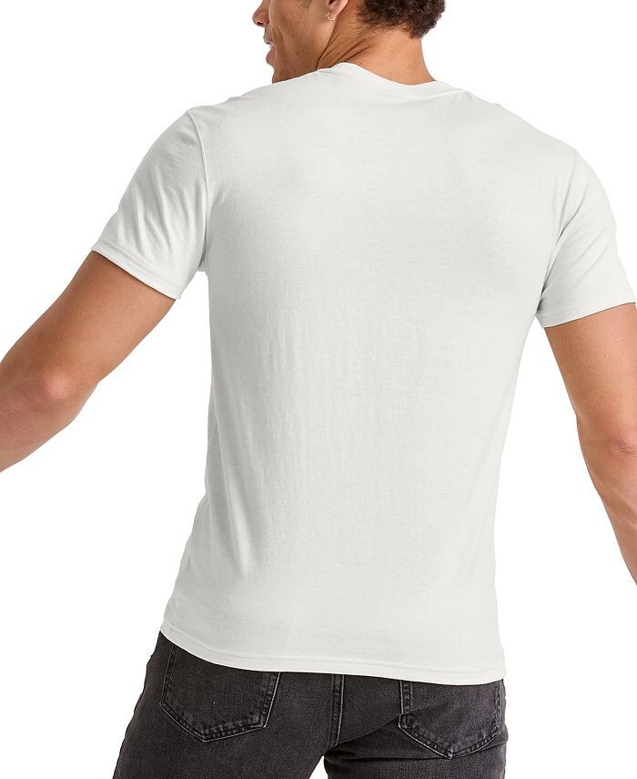 Мужская футболка Originals Tri-Blend с короткими рукавами Hanes, белый — фото 2
