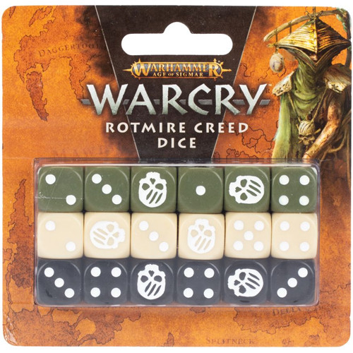 

Миниатюра Games Workshop Warcry: Rotmire Creed Dice (18)