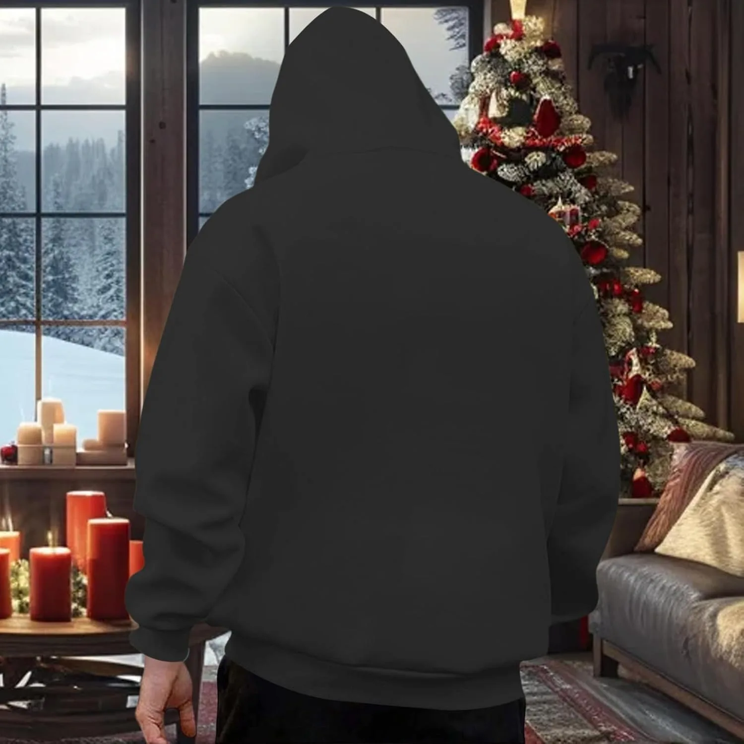 Толстовка Western Hoodies для мужчин, Elk Western, с капюшоном, длинный рукав — фото 3