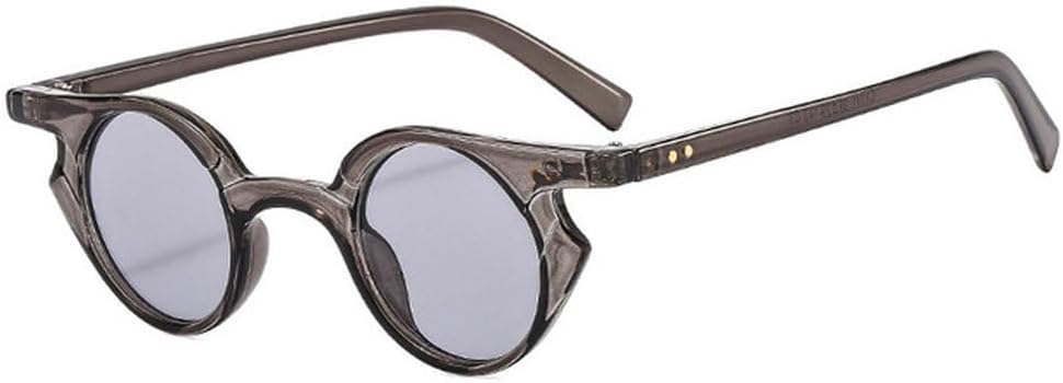 

Сексуальные круглые солнцезащитные очки для женщин, модные очки в маленькой оправе с защитой от УФ-излучения UV400, панк-стиль, ретро-очки UV400 HHZZYVY, C3gray-lightgray