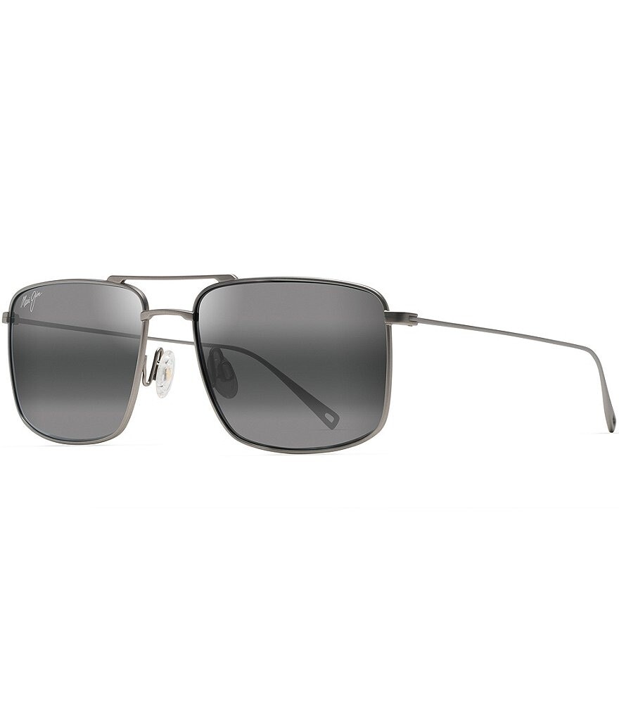 

Мужские поляризованные солнцезащитные очки-авиаторы Maui Jim Aeko 55 мм, серый
