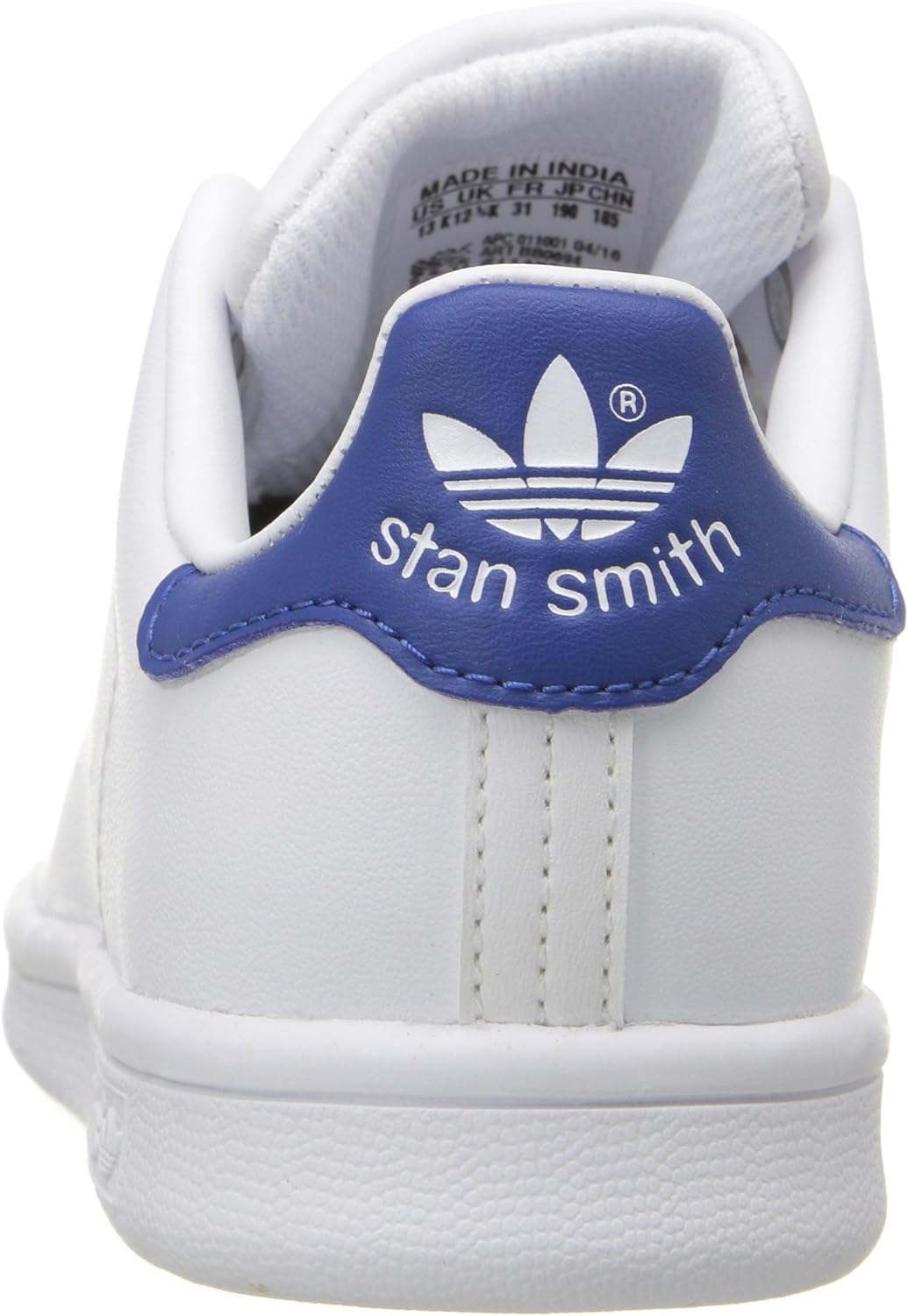 Кроссовки adidas Originals Infant Stan Smith Cloudfoam для малышей, белый/голубой — фото 3