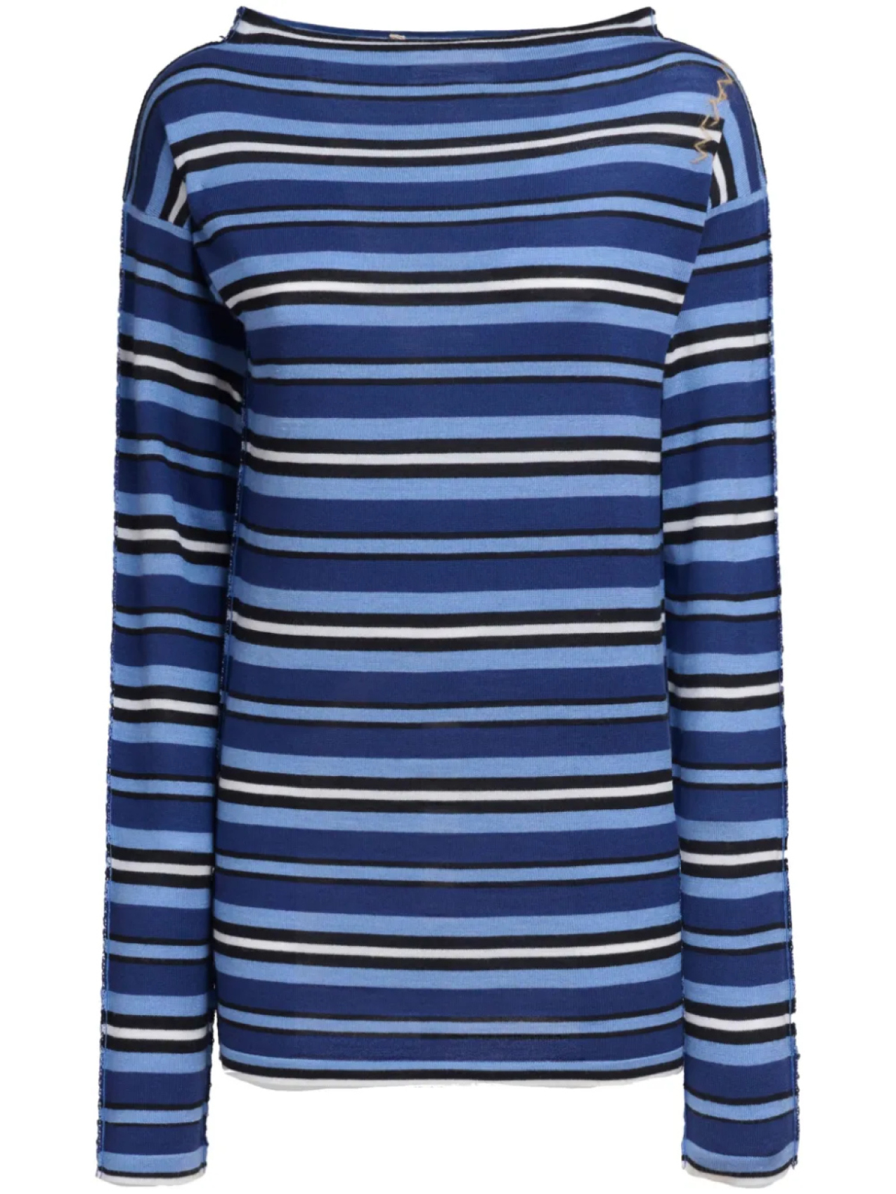 

Marni свитер в полоску, синий