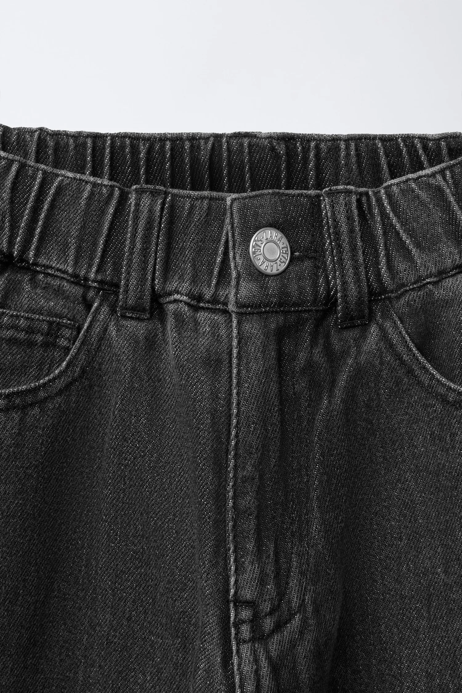 Джинсы-баллоны с флисовой подкладкой Zara, черный — фото 3