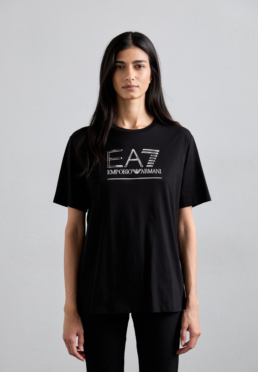 

Футболка EA7 Emporio Armani Print T-shirt, Black/Silver-Coloured/Black, Черный, Футболка EA7 Emporio Armani Print T-shirt, Black/Silver-Coloured/Black