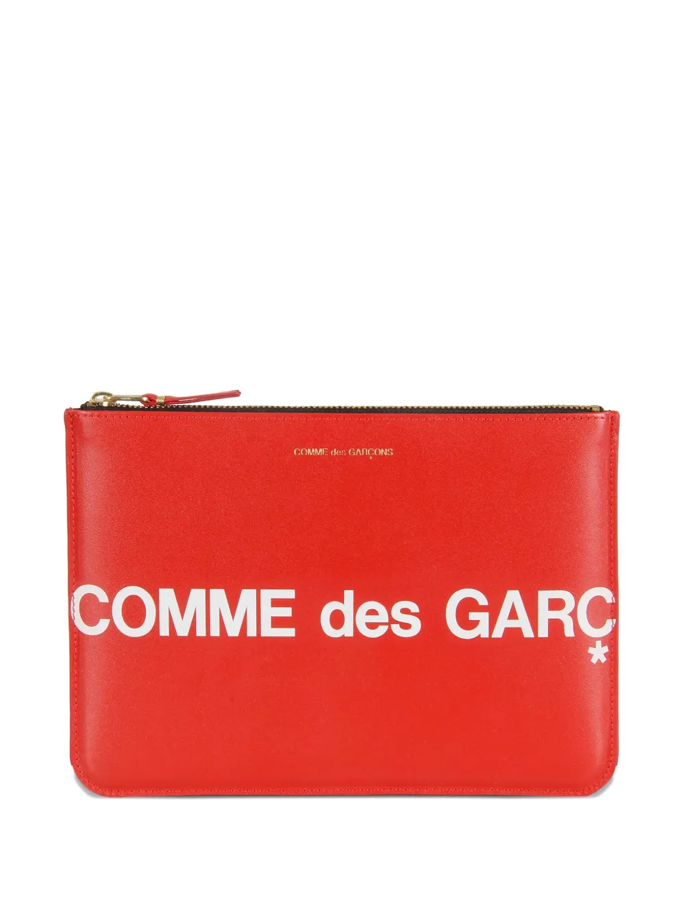 

Клатч на молнии с логотипом Comme Des Garçons Wallet, красный