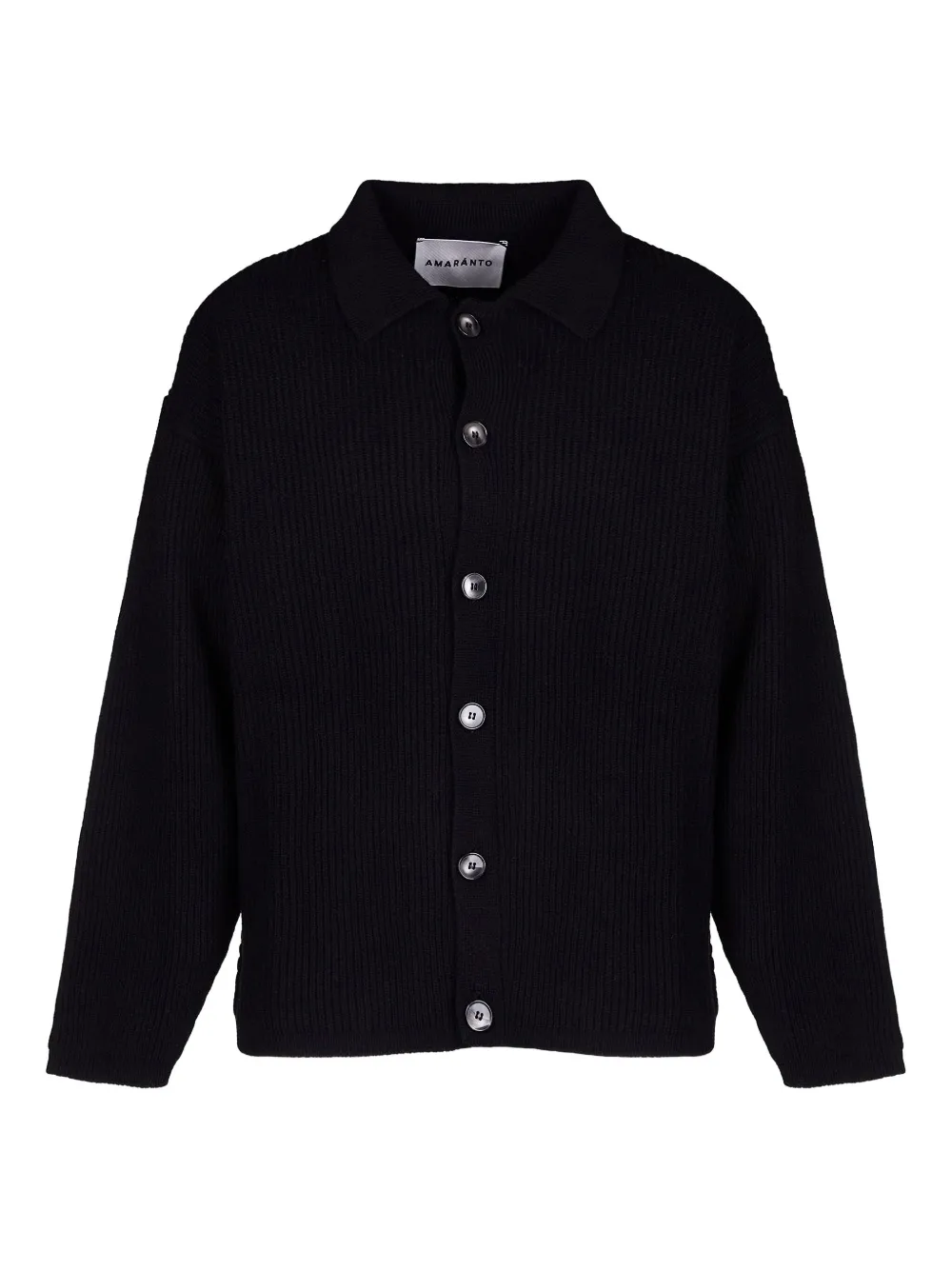 

Кардиган на пуговицах с воротником Amaranto, черный