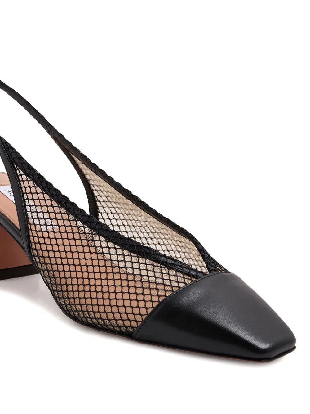 Туфли-лодочки Margot с сетчатым верхом и пяткой на каблуке 40 мм Aquazzura — фото 3
