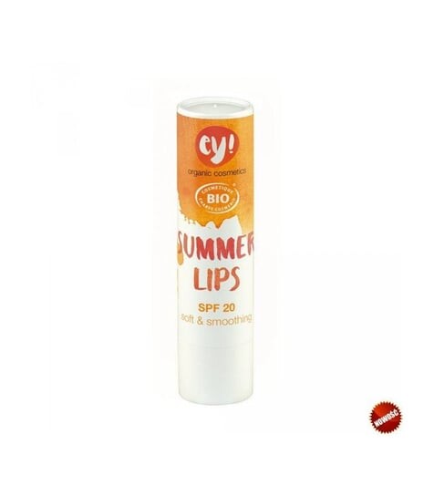 

Эй! Бальзам для губ от солнца, SPF 20, 4 г, Summer Lips, Eco Cosmetics