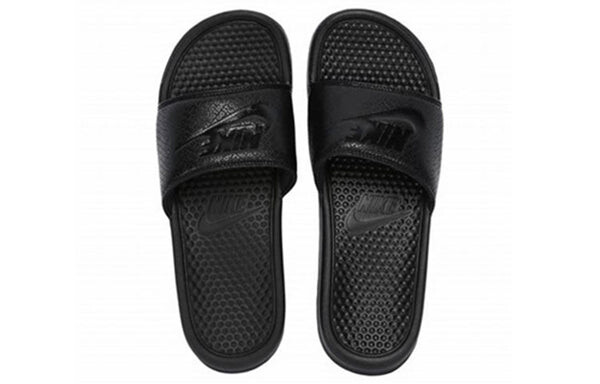 Тапочки benassi jdi slide 'triple black' Nike, черный — фото 3